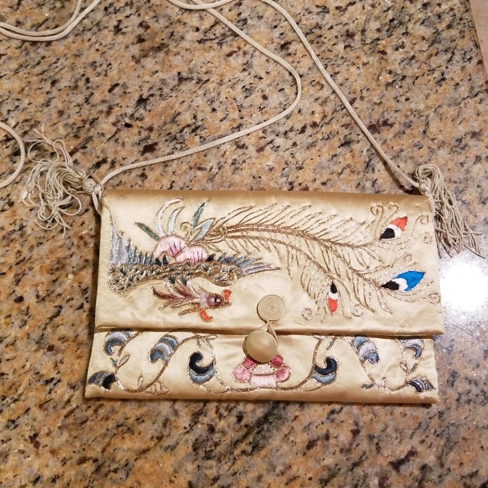 Gold oriental style purse